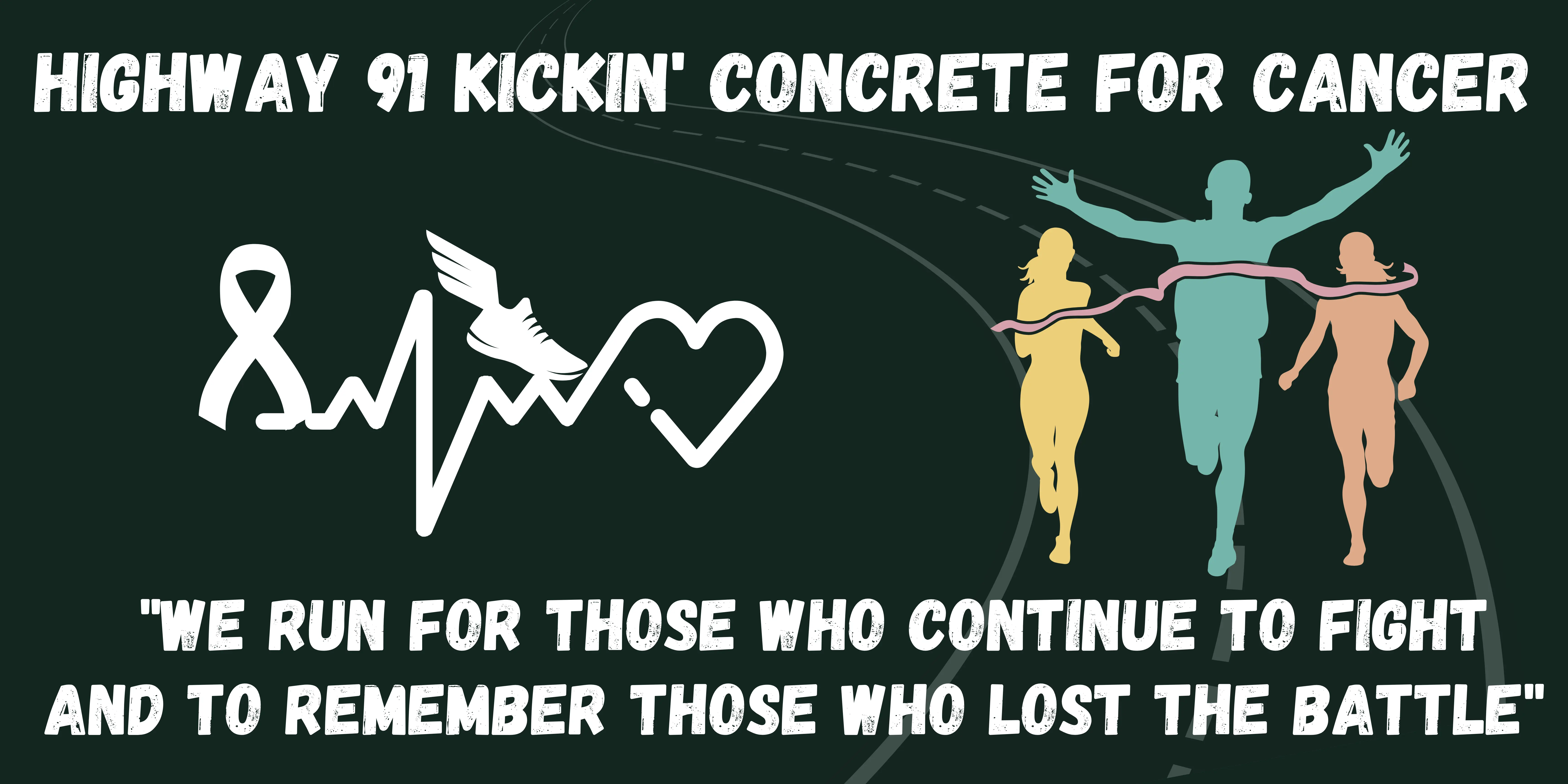 Highway 91 Kickin' Concrete for Cancer logo